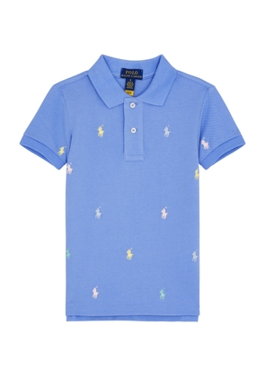 Polo Ralph Lauren Kids Logo-embroidered Piqué Cotton Polo Shirt (1.5-6 Years) - Blue - 2/2T (1.5 Years)