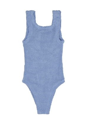 Hunza G Kids Classic Seersucker Swimsuit (2-6 Years) - Blue - One Size