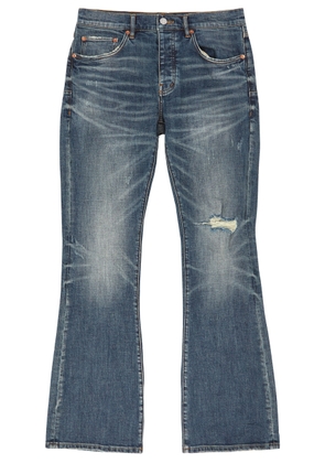 Purple Brand Distressed Flared Jeans - Indigo - 32 (W32 / M)