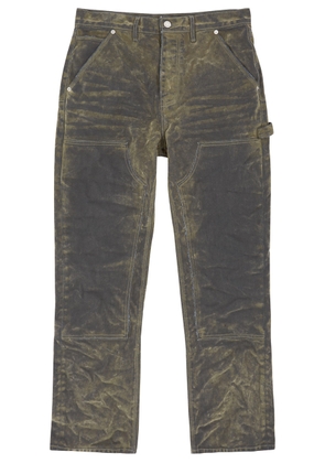 Purple Brand Carpenter Flocked Straight-leg Jeans - Green - 30 (W30 / S)