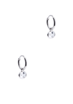 BY Pariah Orbit 14kt White Gold Hoop Earrings - Silver - One Size