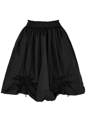 Simone Rocha Ruched Nylon Midi Skirt - Black - 10 (UK10 / S)