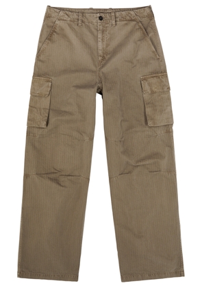 Our Legacy Mount Herringbone Twill Cargo Trousers - Olive - 46 (IT46 / S)