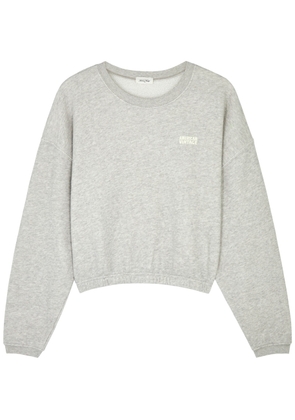 American Vintage Kodytown Logo Cotton Sweatshirt - Grey - L (UK14 / L)