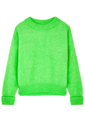 American Vintage Vitow Knitted Jumper - Bright Green - M/L (UK14 / L)
