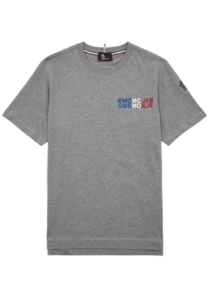 Moncler Grenoble Logo Cotton T-shirt - Grey - M