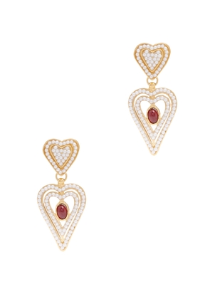 Soru Jewellery Amore 18kt Gold-plated Drop Earrings - Pearl