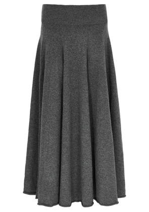 Extreme Cashmere N°313 Twirl Cashmere-blend Maxi Skirt - Grey - One Size