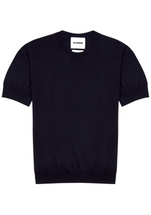 Jil Sander Wool T-shirt - Dark Blue