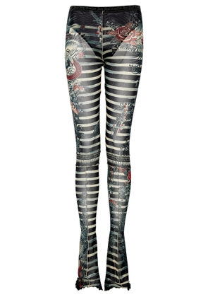 Jean Paul Gaultier Sailor Tattoo Flared Tulle Leggings - Multicoloured - S (UK8-10 / S)