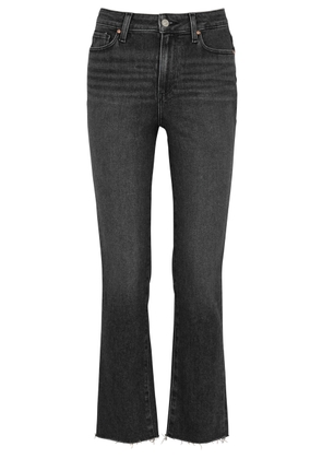 Paige Cindy Cropped Straight-leg Jeans - Black - 25 (W25 / UK 6 / XS)