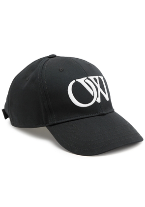 Off-white Logo-embroidered Cotton cap - Black