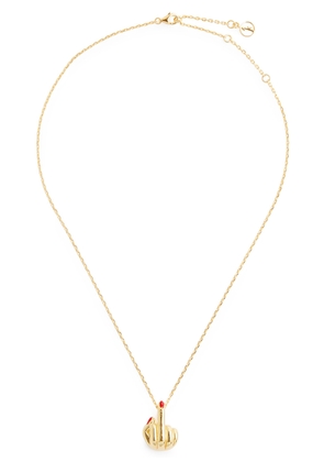 Anissa Kermiche French For Goodnight 18kt Gold-plated Necklace