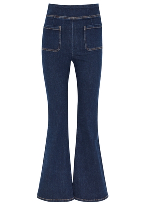 Frame Bardot Jetset Flared-leg Jeans - Dark Blue - 2 (UK2 / Xxxs)
