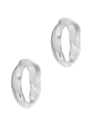 Marni Distorted Drop Earrings - Silver
