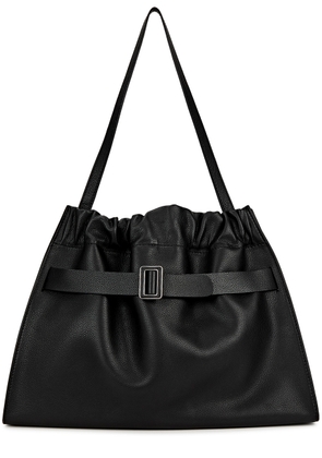 Boyy Scrunchy Jumbo Leather Shoulder bag - Black