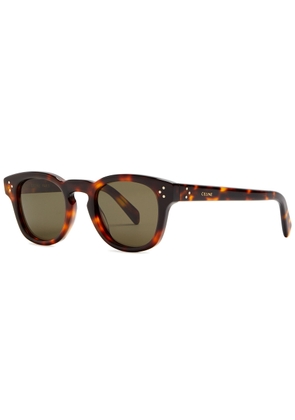 Celine Round-frame Sunglasses - Brown Havana