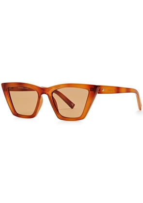 LE Specs Velodrome Cat-eye Sunglasses - Brown