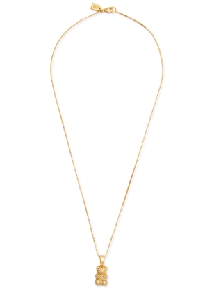 Crystal Haze Nostalgia Bear 18kt Gold-plated Necklace - One Size