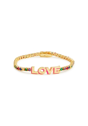 Kate Spade New York Love Gold-plated Tennis Bracelet - Multicoloured