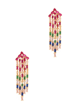 Kate Spade New York Showtime Gold-plated Drop Earrings - Multicoloured