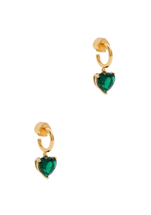 Kate Spade New York My Love Gold-plated Hoop Earrings - Green