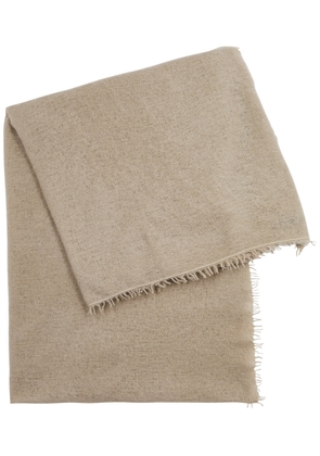 Denis Colomb Fuzzy Feutre Cashmere Scarf - Taupe