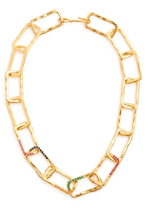 Joanna Laura Constantine Crystal-embellished 18kt Gold-plated Necklace - Multicoloured