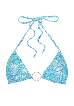 Melissa Odabash Miami Paisley-print Bikini top - Blue - 42 (UK 10 / S)