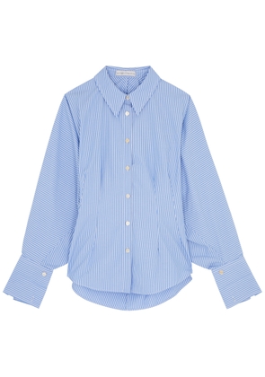 Palmer//harding Solo Striped Cotton-poplin Shirt - Blue - 14 (UK14 / L)