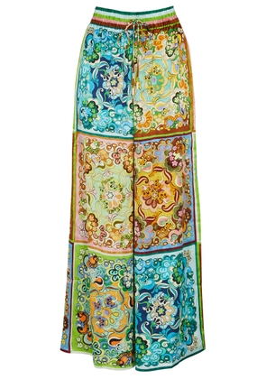 Alemais Dreamer Printed Silk-satin Trousers - Multicoloured - 6 (UK6 / XS)