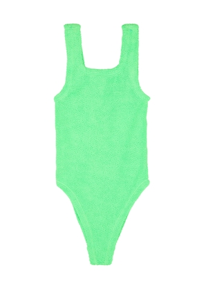 Hunza G Kids Classic Seersucker Swimsuit (7-12 Years) - Green - One Size