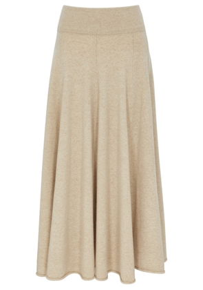 Extreme Cashmere N°313 Twirl Cashmere-blend Midi Skirt - Brown - One Size