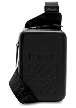 Loewe Sling Logo Leather Cross-body bag - Black