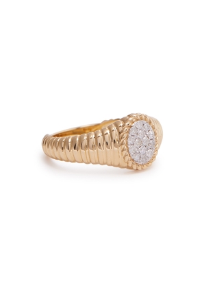 Yvonne Leon Chevaliere Ovale 18kt Gold Pinky Ring