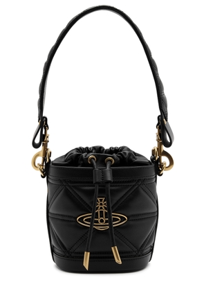 Vivienne Westwood Kitty Small Quilted Leather Bucket bag - Black