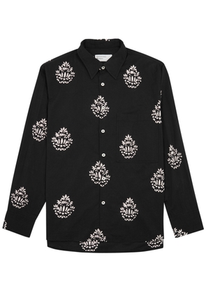 Universal Works Printed Cotton Shirt - Black - XL