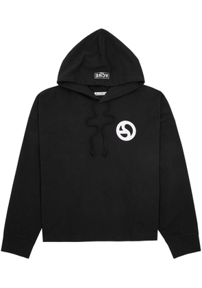 Acne Studios Fester Printed Hooded Cotton Sweatshirt - Black - XL