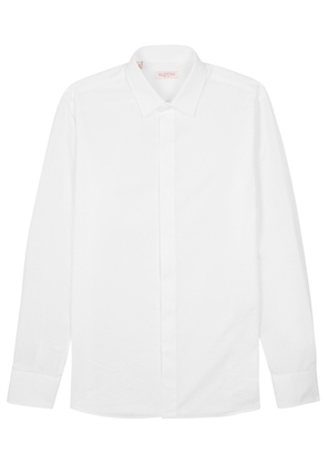 Valentino Cotton-poplin Shirt - White - 39 (C15.5 / M)