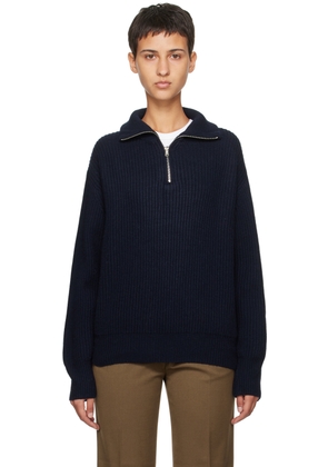 Dunst Navy Half-Zip Sweater