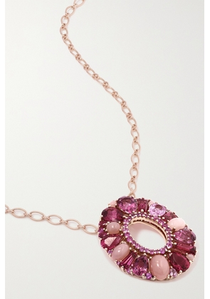 Garrard - Blaze 18-karat Rose Gold Multi-stone Necklace - One size