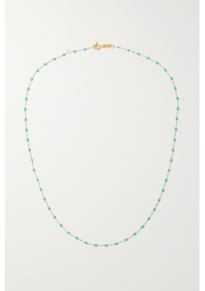 Gigi Clozeau - Classic Gigi 18-karat Gold And Resin Necklace - Blue - One size