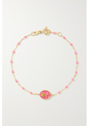 Gigi Clozeau - Rose 18-karat Gold And Resin Bracelet - Pink - One size