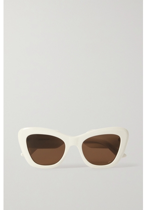 DIOR Eyewear - Diorbobby B1u Cat-eye Acetate And Gold-tone Sunglasses - White - One size