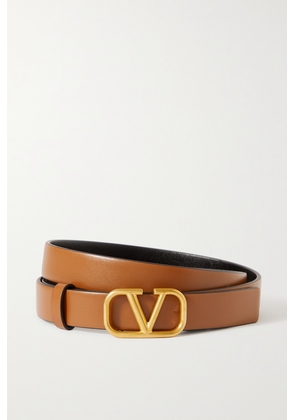 Valentino Garavani - Vlogo Reversible Leather Belt - Brown - 65,70,75,80,85,90,95,100