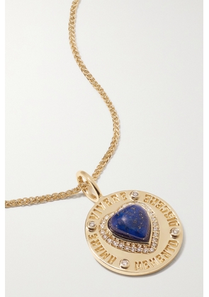 Marlo Laz - Momento 14-karat Gold, Diamond And Lapis Lazuli Necklace - One size