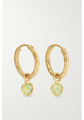 Octavia Elizabeth - + Net Sustain Nesting Gem Petite Gabby 18-karat Recycled Gold Peridot Hoop Earrings - One size