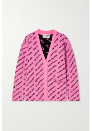 Balenciaga - Intarsia-knit Cardigan - Pink - 1,2,3,4
