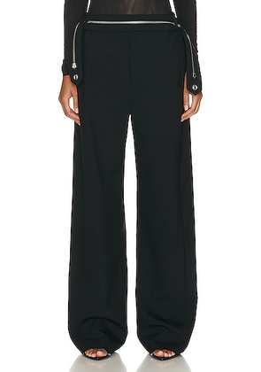 Dion Lee Zip Access Trouser in Black - Black. Size S (also in L, M, XS).