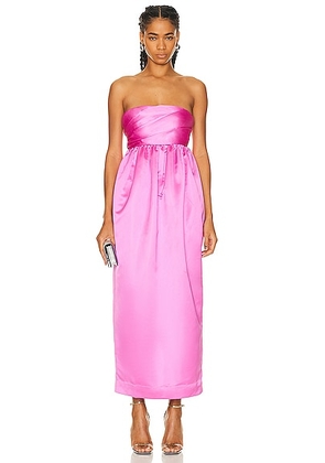 LoveShackFancy Luxie Dress in Magenta - Pink. Size 0 (also in 2, 4, 6).